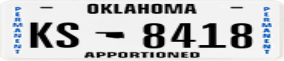 Trailer License Plate